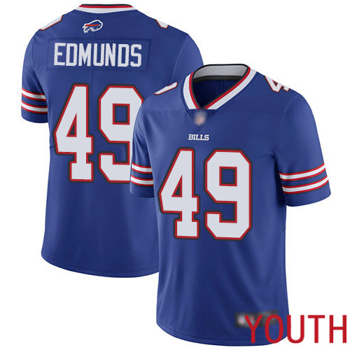 Youth Buffalo Bills #49 Tremaine Edmunds Royal Blue Team Color Vapor Untouchable Limited Player NFL Jersey->youth nfl jersey->Youth Jersey